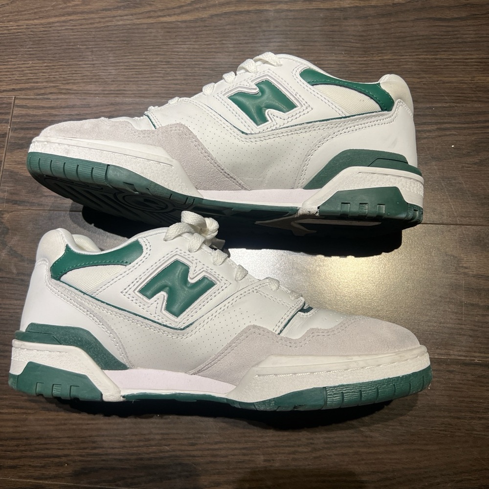 New Balance men’s 550 white green sneakers shoes (similar to Aime Leon Dore) 10
